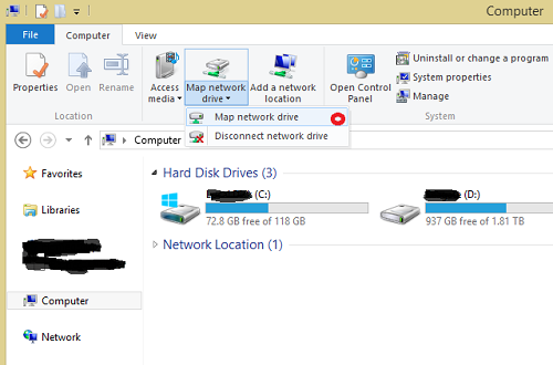 Mapping Skydrive Folder on Surface RT and Windows RT