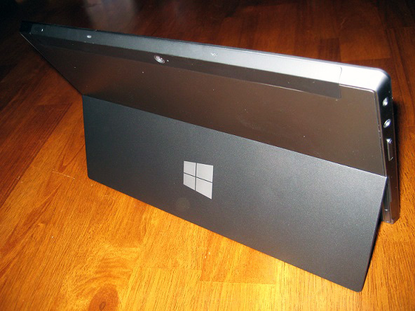 Microsoft Surface RT backside with kickstand out
