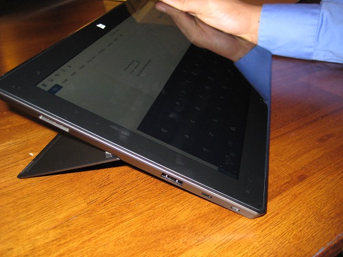 Microsoft Surface RT with Kickstand Out and Laying Down